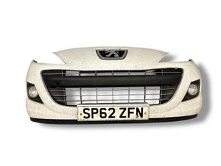 бампер передний Peugeot 207 1 поколение [рестайлинг] 2012, 1.6 л., HDi, 9HP (DV6DTED), дизель, 5МКПП, blanc banquise / ewp, универсал, передний привод, правый руль, 9688071577