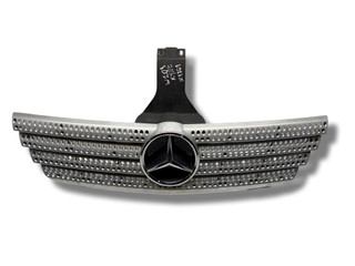 решетка радиатора Mercedes-Benz C-Класс W203/S203/CL203 [рестайлинг] 2005, 1.8 л., Kompr, M 271.940, бензин, АКПП, aventurinorange / 487, хетчбэк 3 дв., задний привод, правый руль, A2038890090, A2038801283