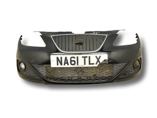 бампер передний SEAT Ibiza 4 поколение 2011, 1.2 л., TDi, CFWA, дизель, 5МКПП, phantom black / lz9y, хетчбэк 3 дв., передний привод, правый руль, 6J0807217J