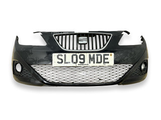 бампер передний SEAT Ibiza 4 поколение 6J 2009, 1.4 л., i, BXW, бензин, 5МКПП, negro magico, хетчбэк 3 дв., передний привод, правый руль, 6J0807217J