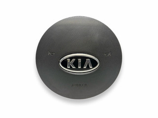 подушка безопасности водителя Kia Rio 2 поколение [рестайлинг] JB 2010, 1.5 л., CRDi, дизель, 5МКПП, clear silver / 6c, хетчбэк 5 дв., передний привод, правый руль, 569001G450VA