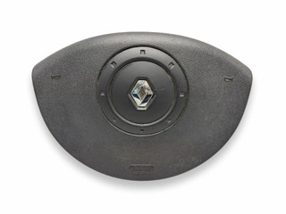 подушка безопасности водителя Renault Kangoo 2 поколение 2011, 1.5 л., DCi, K9K 800, дизель, 5МКПП, ice white bc / 0389, фургон, передний привод, правый руль, 8200893585, 8200893585F