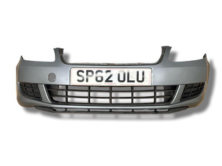 бампер передний Skoda Fabia 2 поколение [рестайлинг] 2012, 1.6 л., TDi, CAYC, дизель, 5МКПП, steel grey, универсал, передний привод, правый руль, 5J0807221D