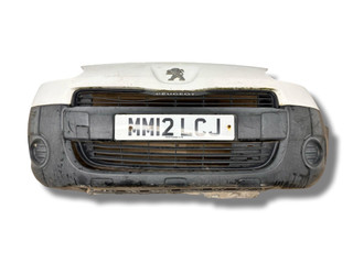 бампер передний Peugeot Partner 2 поколение (B9) [рестайлинг] 2012, 1.6 л., HDi, 9HF (DV6DTED), дизель, 5МКПП, blanc banquise / ewp, фургон, передний привод, правый руль, 7401PT