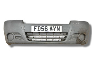 бампер передний Opel Vivaro A [рестайлинг] 2006, 1.9 л., CDTi, F9Q 760, дизель, 6МКПП, casablancaweiss / 10u, микроавтобус, передний привод, правый руль, 93855609, 620100278R, 620100251R, 620100252R, 620100277R, 93855610, 93855635, 93855636