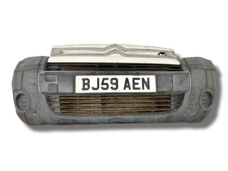 бампер передний Citroen Berlingo 2 поколение (B9) 2009, 1.6 л., HDi, 9HX (DV6AUTED4), дизель, 5МКПП, blanc banquise / ewp, фургон, передний привод, правый руль, 7401PT
