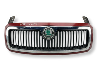 решетка радиатора Skoda Fabia 1 поколение [рестайлинг] 2005, 1.2 л., i, BME, бензин, 5МКПП, flamencorot, универсал, передний привод, правый руль, 6Y0853661, 6Y0853668B