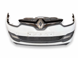 бампер передний Renault Megane 3 поколение [2-й рестайлинг] 2014, 1.5 л., DCi, K9K 636, дизель, 6МКПП, glacier white, универсал, передний привод, правый руль, 620220055R, 620223660R