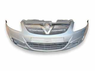 бампер передний Opel Corsa D [рестайлинг] 2010, 1.3 л., CDTi, Z 13 DTJ, дизель, 5МКПП, silbersee, хетчбэк 5 дв., передний привод, правый руль, 13273522