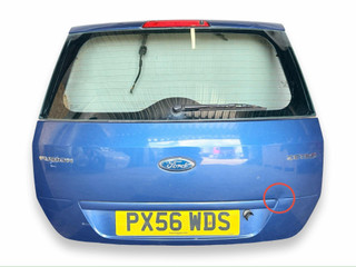 крышка багажника (дверь 3-5) Ford Fusion 1 поколение [рестайлинг] 2006, 1.6 л., i, FYJA, бензин, 5МКПП, ocean blue, хетчбэк 5 дв., передний привод, правый руль, P2N11-N40400-AJ, 1756576