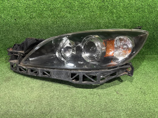 Фара ксенон левая Mazda 3 MPS 1 поколение BK 2009, 2.3 л., Ti, L3, бензин, 6МКПП, true red / a4a, хетчбэк 5 дв., передний привод, правый руль, BR0C-51-041B