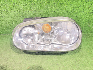 Фара галоген левая Volkswagen Golf 4 поколение 2002, 1.9 л., TDi PD, ATD, дизель, 5МКПП, reflex silver / la7w, хетчбэк 5 дв., передний привод, правый руль, 89307390, 1J29410150