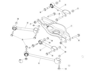 рычаг передний Tesla Model 3 1 поколение 2020, 1044431-00-G