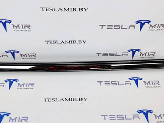 Молдинг двери (хром) передний левый Tesla Model S 1 поколение [рестайлинг] 2018, 1095786-00, 1038393-00