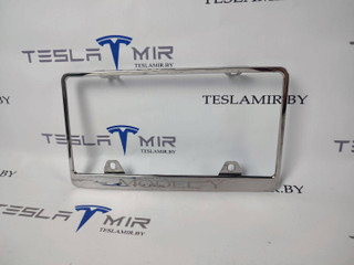 Рамка номерного знака задний Tesla Model Y 1 поколение 2021, 1703856-00, 1519983-00