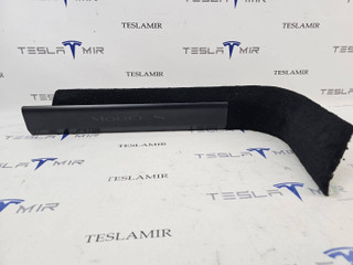 Накладка декоративная стойки А внутренняя правая нижняя Tesla Model S 1 поколение [2-й рестайлинг] 2022, 1566075-00, 1587446-00, 1613449-00