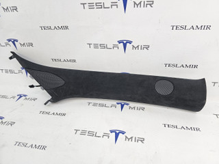 Накладка декоративная стойки А внутренняя правая верхняя Tesla Model S 1 поколение [2-й рестайлинг] 2022, 1565762-00