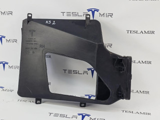 Воздуховод (дефлектор) радиатора (лопух) правый Tesla Model S 1 поколение [рестайлинг] 2018, 1058072-00, 1058024-00