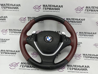 руль BMW X6 E71/E72 E71 2009, 3.0 л., N54 B30 A, бензин, серебро, правый руль, 32306782805, 6782805