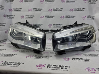 фара BMW X5 F15 2014, 3.0 л., N57 D30 A, дизель, АКПП, mineralweiss metallic (a96), полный привод, правый руль, 63117381139, 63117381140, 7410686, 7410685, 7381139, 7381140