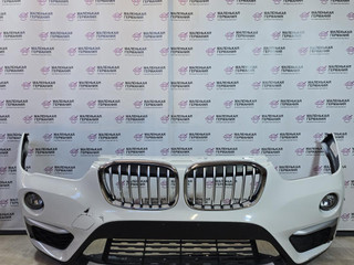 бампер передний BMW X1 F48 2017, 2.0 л., B48 A20 B, бензин, АКПП, alpinweiss 3 (300), полный привод, правый руль, 51117453566, 7453566, 5117354820, 7354820, 5117354819, 7354819, 7410009, 51117354773, 735773, 7410010, 51117374204, 7374204, 9392512, 9392514, 17186531