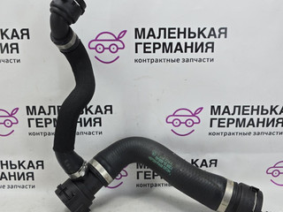 патрубок радиатора BMW X6 F16 2014, 3.0 л., N55 B30 A, бензин, АКПП, красный, правый руль, 17127586774, 7586774
