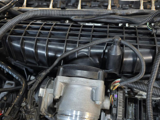 заслонка дроссельная BMW X6 F16 2014, 3.0 л., N55 B30 A, бензин, АКПП, красный, правый руль, 13547597871, 7597871, A2C83004100
