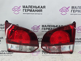 фонари задние (комплект) Volkswagen Golf GTI 6 поколение 2011, 2.0 л., CCZB, бензин, робот, b4/b9a белый, хетчбэк 5 дв., передний привод, правый руль, 5K0945094T, 5K0945093T