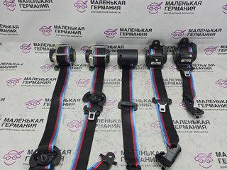 ремень безопасности комплект BMW X6 F16 2014, 3.0 л., N55 B30 A, бензин, АКПП, красный, правый руль, 72117343629, 72117343630, 72117376123, 72117318450, 72117376124, 7343629