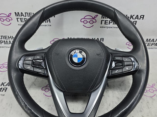 руль BMW 5 серия G30/G31 G30 2018, 2.0 л., B48 B20 A, бензин, АКПП, a96 mineral-weiss metallic, седан, задний привод, правый руль, 32306876837, 6876837, 33687683704, 02779071, 32306871732, 6871732, 6270488, 32306884007, 6884007