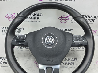 руль Volkswagen Passat CC 1 поколение [рестайлинг] 2013, 2.0 л., CCZB, бензин, робот, z2/h5x синий металлик, седан, передний привод, правый руль, 3C8419091BF, 3C8959537D, 3C8959538G, 3C8971584F, TKDAB0109, 0589P1001077