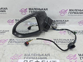 зеркало наружное левое Volkswagen Passat B8 2015, 1.8 л., CJSA, бензин, робот, 2t/c9x чёрный перламутр, седан, правый руль, 3G2857507EM