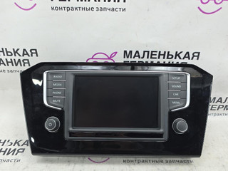 монитор мультимедиа Volkswagen Passat B8 2015, 1.8 л., CJSA, бензин, робот, 2t/c9x чёрный перламутр, седан, правый руль, 3G0919605L