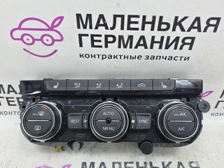 блок управления печки / климат-контроля Volkswagen Passat B8 2015, 1.8 л., CJSA, бензин, робот, 2t/c9x чёрный перламутр, седан, правый руль, 5G0907044AH, 5G0907044EA, 5G0907044