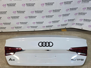 крышка багажника (дверь 3-5) Audi A4 B9 2017, 2.0 л., CVKB, бензин, АКПП, 2y/s9r белый металлик, седан, передний привод, правый руль, 8W5827025J, 8W5945093H, 8W5945094H