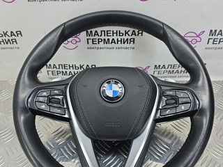 руль BMW 5 серия G30/G31 G30 2018, 2.0 л., B48 B20 A, бензин, АКПП, черный 475, седан, задний привод, правый руль, 32306876837, 6876837, 32306871732, 6871732