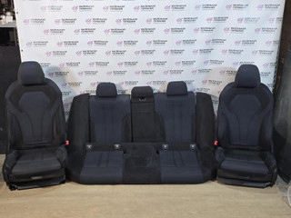 салон (комплект сидений) BMW 5 серия G30/G31 G30 2017, 2.0 л., B47 D20 A, дизель, АКПП, black sapphire metallic (475), седан, задний привод, правый руль, 52108070961, 8070961, 52108070962, 8070962
