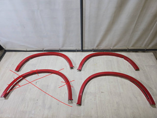 накладка колесной арки BMW X6 F16 2014, 3.0 л., N55 B30 A, бензин, АКПП, красный, правый руль, 51777319833, 51777319844, 51777319834, 7319833, 7319834, 7319844