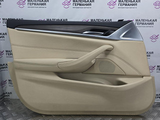 обшивка двери передняя левая BMW 5 серия G30/G31 G30 2018, 2.0 л., B48 B20 A, бензин, АКПП, черный 475, седан, задний привод, правый руль, 51417478317, 7478317