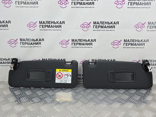козырек солнцезащитный BMW X1 F48 2019, 1.5 л., B38 A15 A, бензин, робот, белый, передний привод, правый руль, 5A3D207, 7461722, 51165A3D207, 51447461727, 51447461722, 7461722