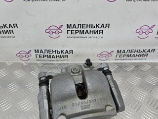 суппорт передний левый BMW X1 F48 2019, 1.5 л., B38 A15 A, бензин, робот, белый, передний привод, правый руль, 34116860265, 34116869107, 6869107, 6860265