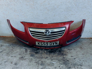 бампер передний Opel Insignia 1 поколение (A) 2010, дизель, красный, правый руль, 551004542, 13288280