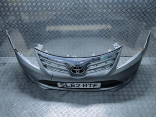 бампер передний Toyota Avensis 3 поколение (T270) [рестайлинг] 2012, 2.0 л., DiD, дизель, МКПП, серебристый, передний привод, правый руль, 5211905210, 5211905220, 7531205040, 7530105030, 7530105040, A028E0010, A028E0040, A0285195, 5310105040, 5310105050, 5310105060, 5311105080