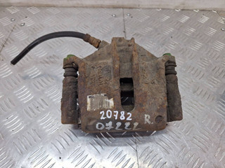 суппорт передний правый Peugeot 206 1 поколение 2002, 2.0 л., RFN (EW10J4), бензин, МКПП, серебро, кабриолет, передний привод, P