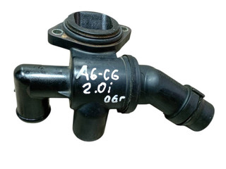 фланец (тройник) системы охлаждения Audi A6 4F/C6 2006, 2.0 л., бензин
