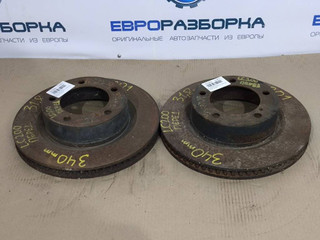 диск тормозной передний Toyota Land Cruiser 11 поколение J200 [рестайлинг] 2015, 4.5 л., дизель, АКПП, передний привод, правый руль, 4351260180, 4351260180