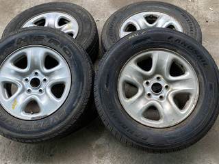 диск литой Suzuki Grand Vitara 2 поколение 2007, 1.6 л., M16A, бензин, МКПП, синий, внедорожник 3 дв., полный привод, правый руль