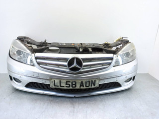 передняя часть (ноускат) Mercedes-Benz CLC-Класс 1 поколение 2008, 1.8 л., Kompr, M 271.946, бензин, 6МКПП, серебристый, купе, задний привод, правый руль, A2048208561, A2048208661, A2049065303, A2049065403, A20388013409999, A20388015839776