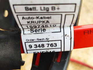 плюсовой провод аккумулятора BMW 4 серия F32/F33 F33 2017, 3.0 л., N57 D30 B, дизель, АКПП, кабриолет, правый руль, 61129348763
