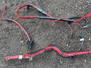 плюсовой провод аккумулятора BMW 7 серия F01/F02 [рестайлинг] F02 2014, 3.0 л., N57 D30 A, дизель, АКПП, серый, седан, задний привод, правый руль, 9265310, 9265309